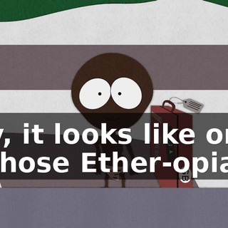Hey, it looks like one of those Ether-opians.
