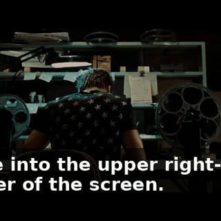 come into the upper right-hand corner of the screen.