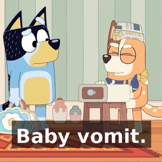 Baby vomit.