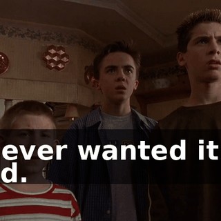 I never wanted it to end.