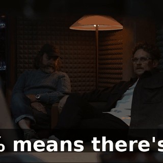 72% means there's a--