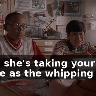 Now she's taking your place as the whipping boy.