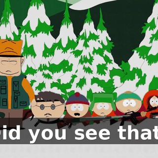 Did you see that?