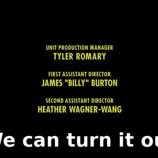 ♪ We can turn it out ♪