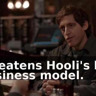 threatens Hooli's box business model.