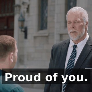 Proud of you.