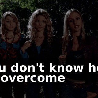 You don't know how to overcome