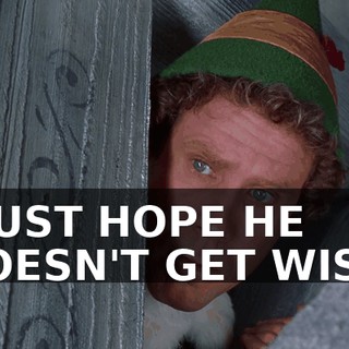 I JUST HOPE HE DOESN'T GET WISE.