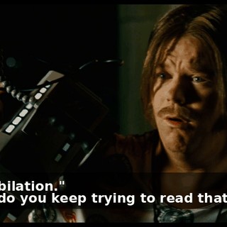 - Rehabilation." - Why do you keep trying to read that word?