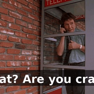 What? Are you crazy?