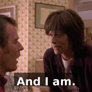 And I am.