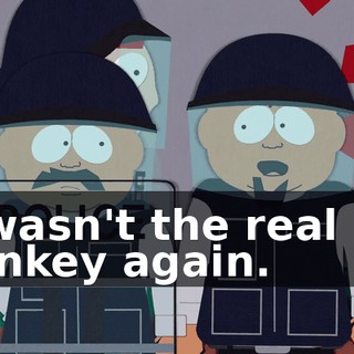 it wasn't the real Mr. Hankey again.