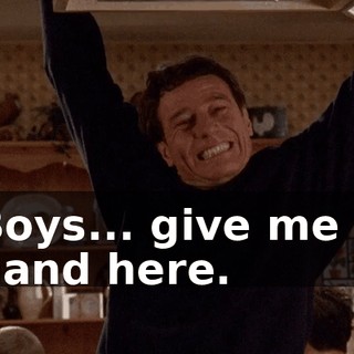 Boys... give me a hand here.
