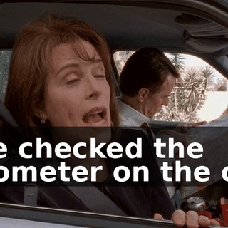 I've checked the odometer on the car,