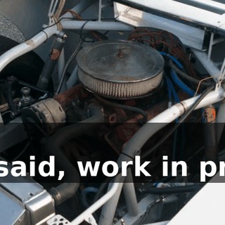 - Damn. - Like I said, work in progress.