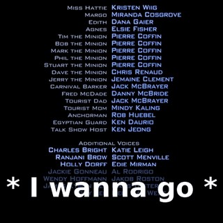 * I wanna go *