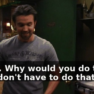 Wait. Why would you do that? You don't have to do that.