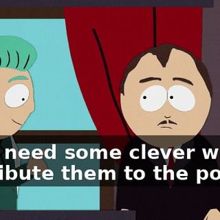 we'll need some clever way to distribute them to the poor.