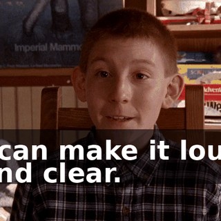 I can make it loud and clear.