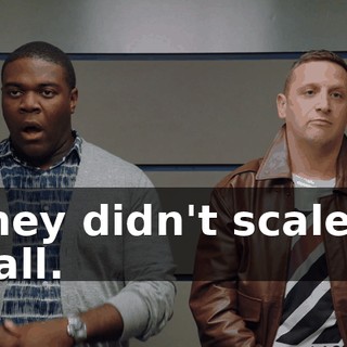 They didn't scale a wall.