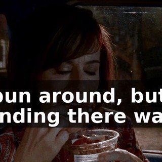 I spun around, but standing there was...