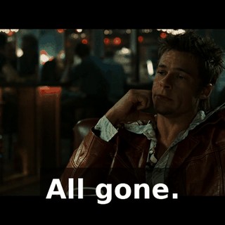 All gone.