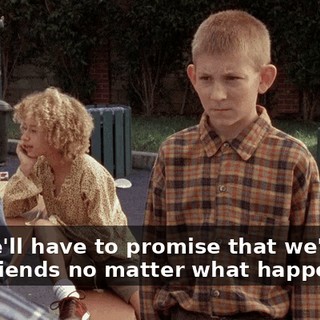 But we'll have to promise that we'll both stay friends no matter what happens.