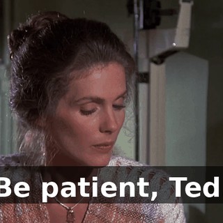Be patient, Ted.