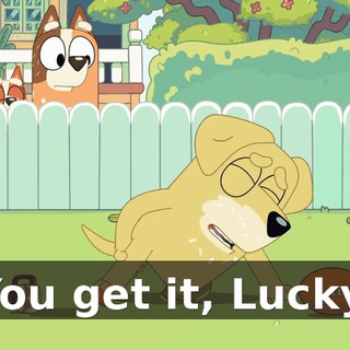 You get it, Lucky.