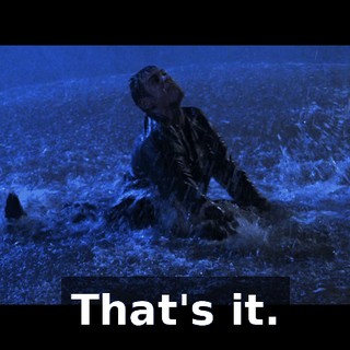 That's it.