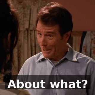 About what?