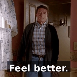 Feel better.
