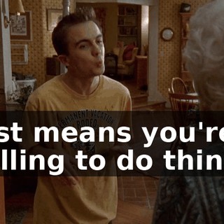 just means you're willing to do things