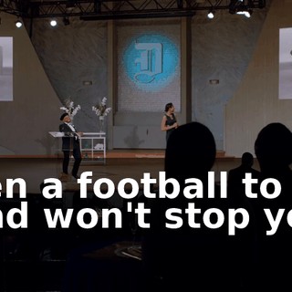 Even a football to the head won't stop you