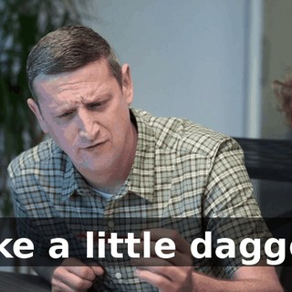 Like a little dagger.