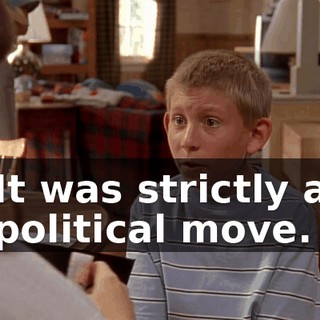 It was strictly a political move.
