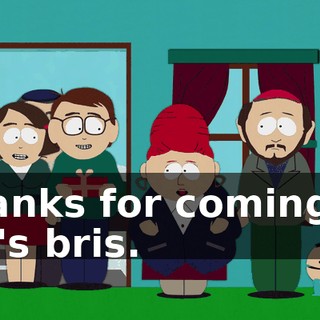 Thanks for coming to Ike's bris.