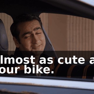 Almost as cute as your bike.