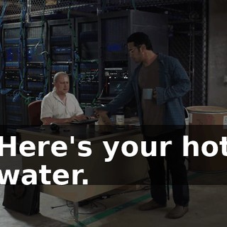Here's your hot water.