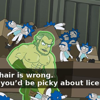 - The hair is wrong. - Like you’d be picky about licensing.