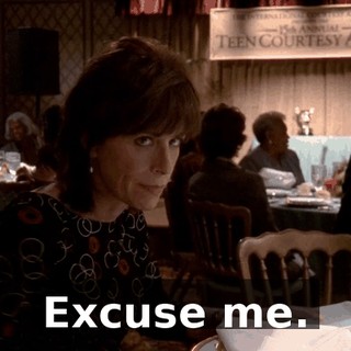 Excuse me.