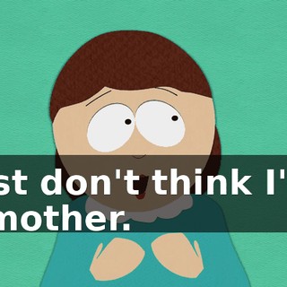 I just don't think I'm a fit mother.