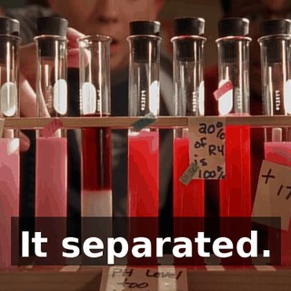It separated.