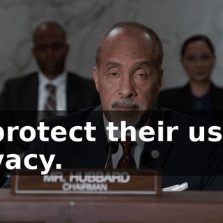 to protect their users' privacy.