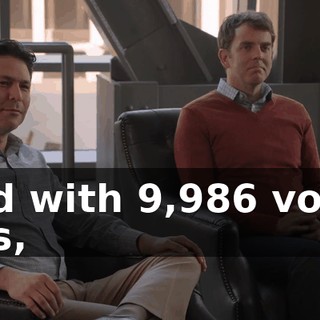 And with 9,986 votes this,