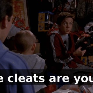 The cleats are yours.