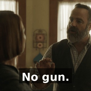 No gun.