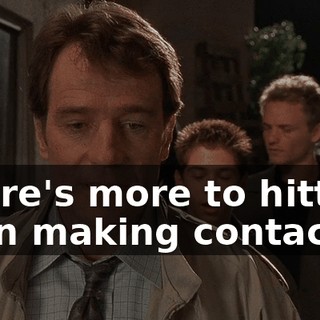 There's more to hitting than making contact.