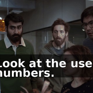 Look at the user numbers.