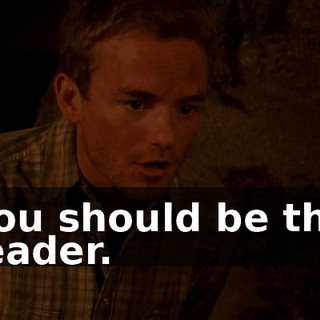 You should be the leader.